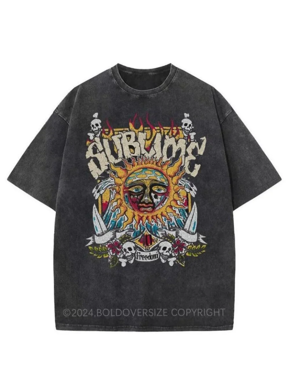 40oz to Freedom Vintage Shirt, Sublime Graphic